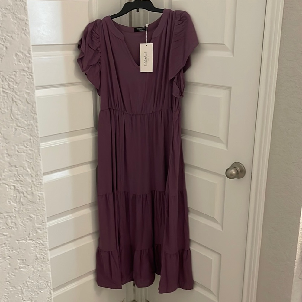 Size 14-16 purple maxi dress